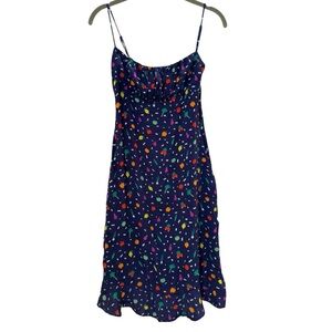 Staud Farmer’s Market Print Veggie Shift Dress Sleeveless Spaghetti Strap